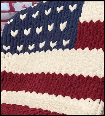 06/14/2024 - American Flag Chunky Knit Blankets - 6pm
