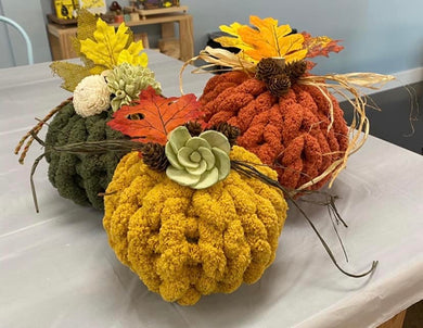 09/30/2023 - Chunky Knit Pumpkin Workshop - 6pm