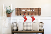HOLIDAY SHUTTER STOCKING HOLDER