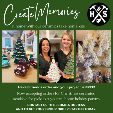 PREORDER CHRISTMAS CERAMICS - TAKE HOME PARTIES ONLY! $45 - $90