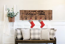 HOLIDAY SHUTTER STOCKING HOLDER