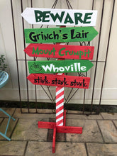 CHRISTMAS DIRECTIONAL SIGN